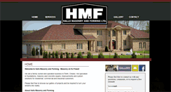 Desktop Screenshot of hallsmasonryandforming.com